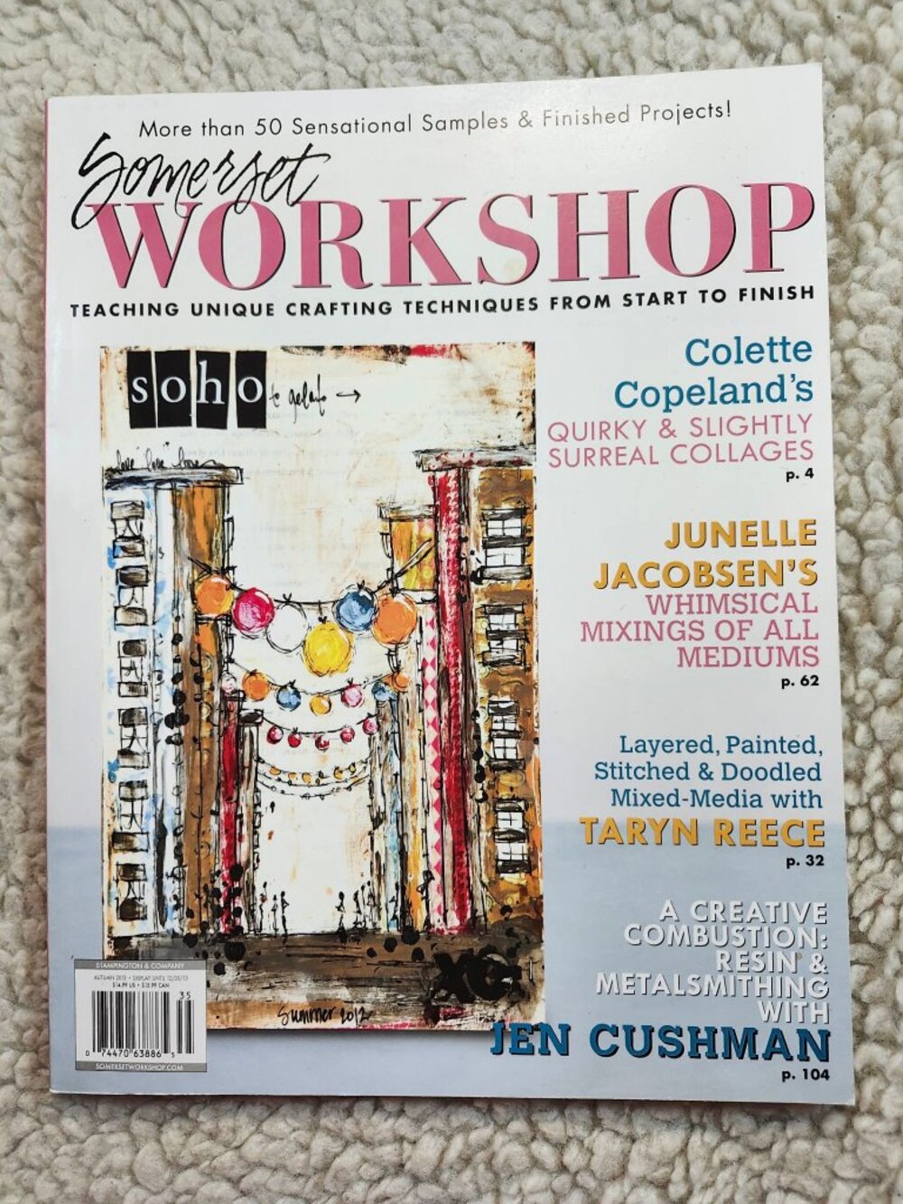 Somerset Workshop Magazine Autumn 2013 Stampington Mixed Media Projects